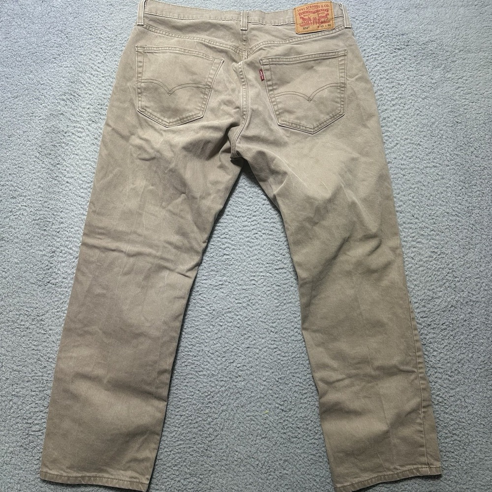 Levi's Men's Relaxed Jeans in Tan - Picture 10 of 12